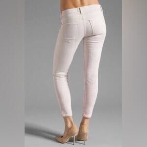 $218 CURRENT ELLIOTT The Stiletto MARBLE TAFFY Ankle JEANS Paint Splatter 27